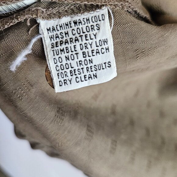 Tommy Bahama Silk Button Down Short Sleeved Shirt  Mens XL Relax Fit Brown - Picture 12 of 14